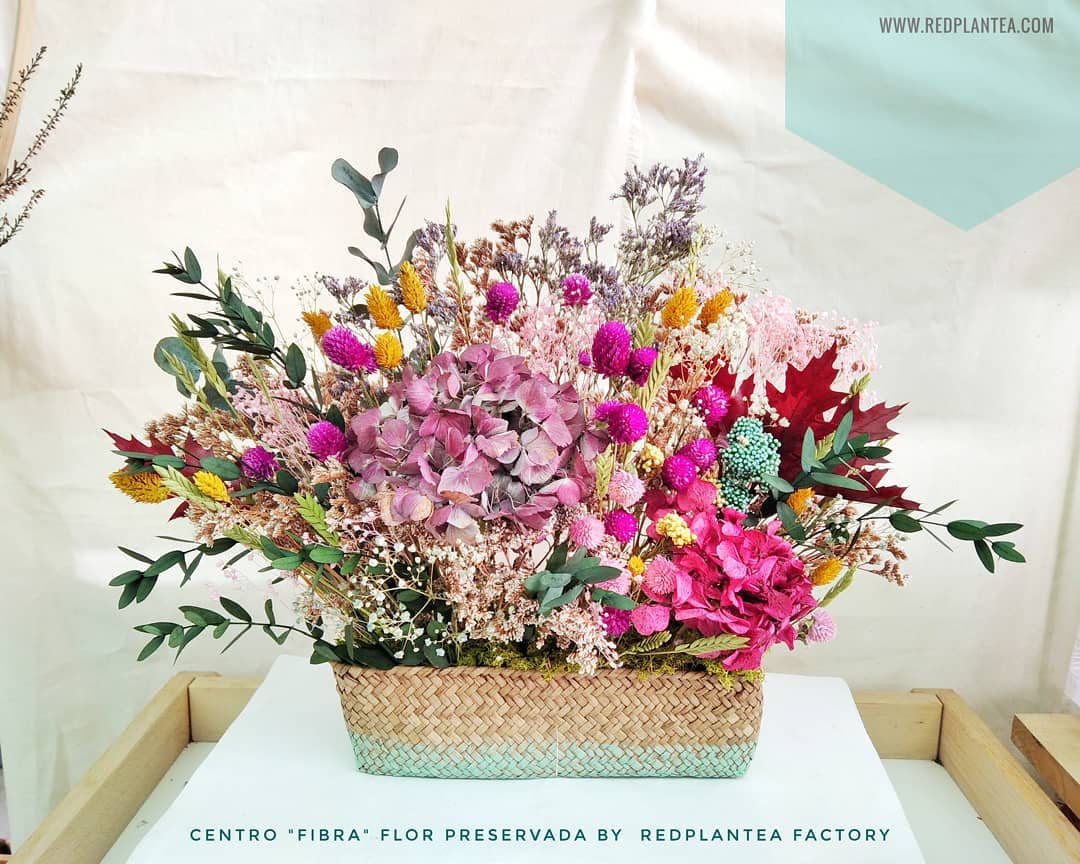 Comprar centro "Fibra" de Flor Preservada