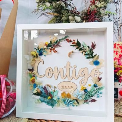 Cuadro "Contigo Todo" colores a elegir